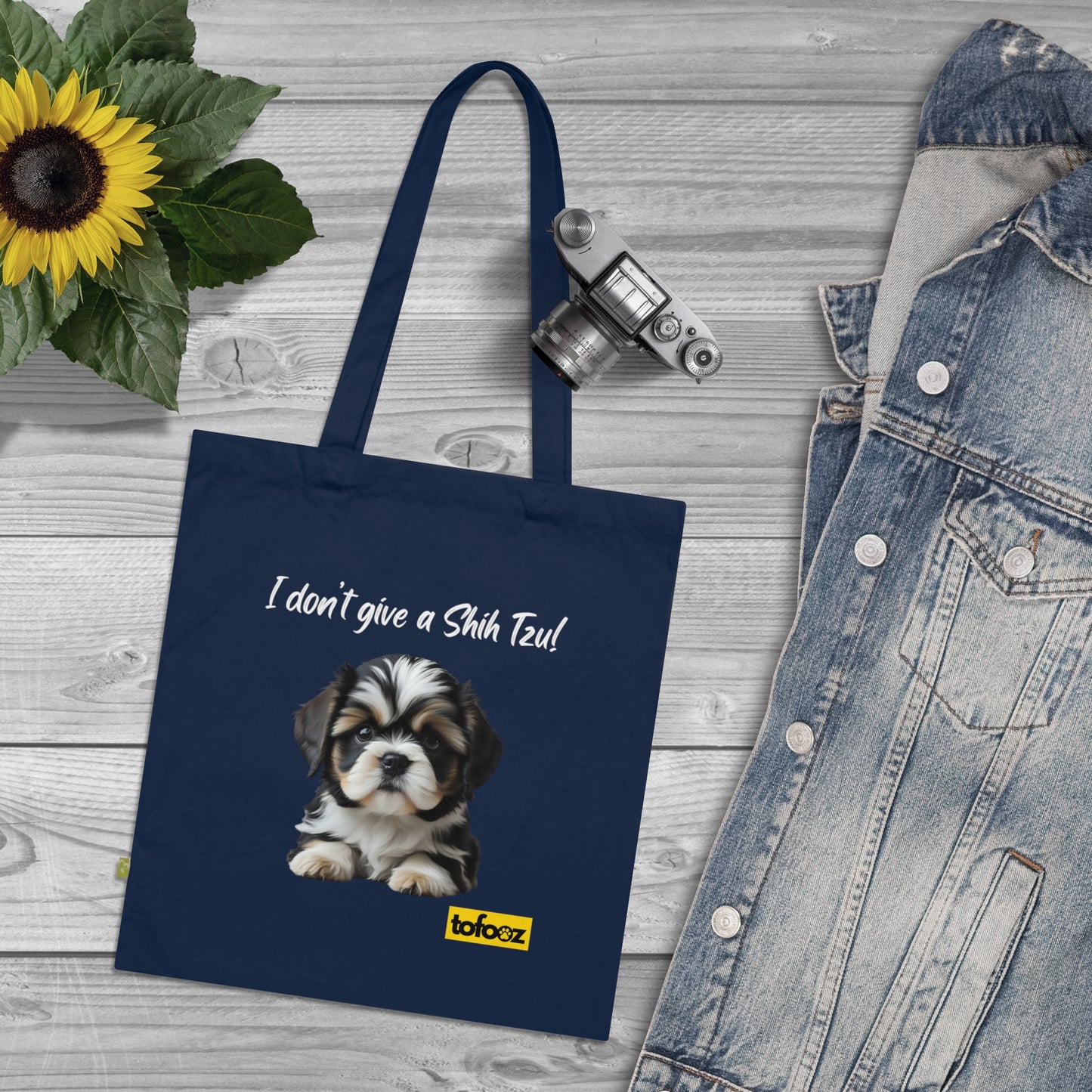 I Don't Give A Shih Tzu Organic Cotton Tote Bag