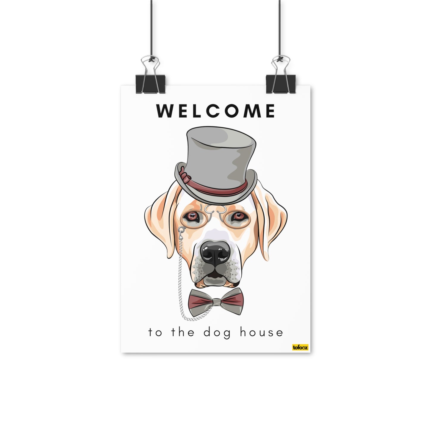 Welcome To The Dog House Golden Labrador Poster - Various Sizes