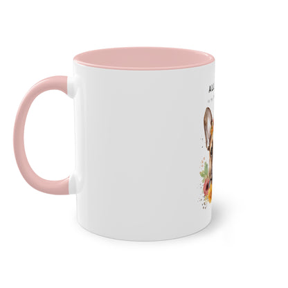 All I Need Is My French Bulldog Two-Tone Coffee Mug, 325ml - White