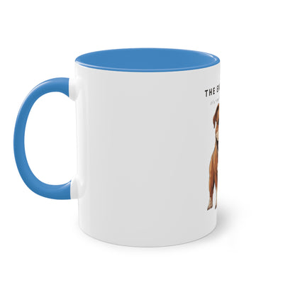 The English Say Tea Bulldog Two-Tone Coffee Mug, 325ml - White