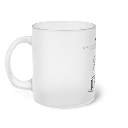 A Dog's Love - Frosted Glass Mug, 325ml