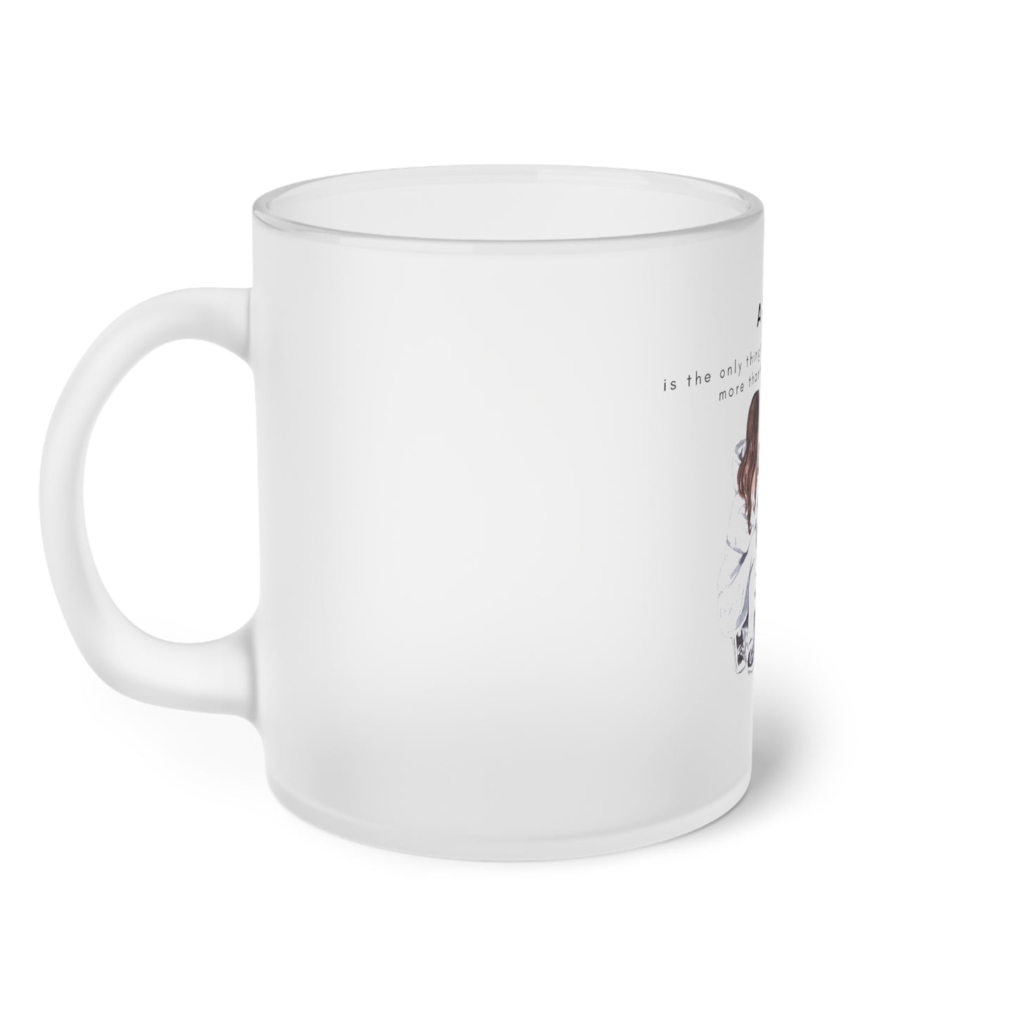 A Dog Love Yourself - Frosted Glass Mug, 325ml