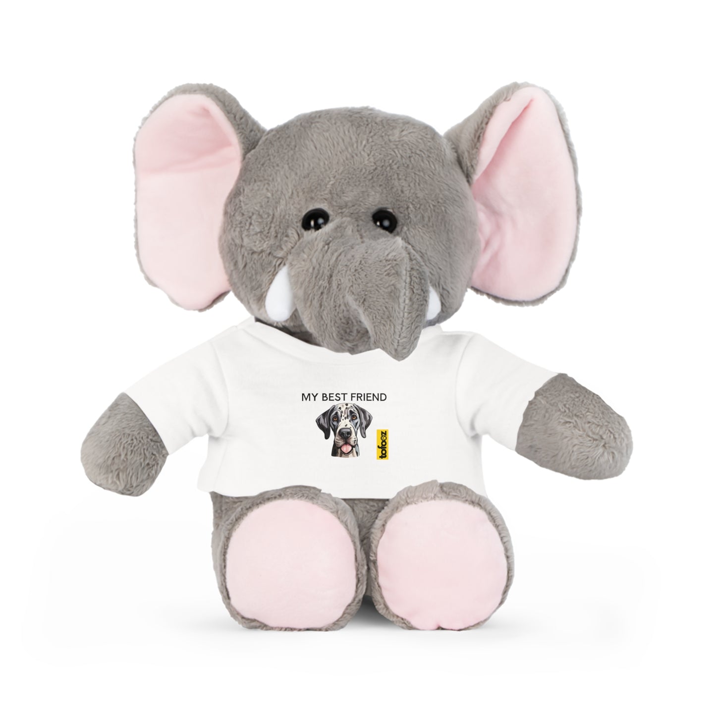 My Best Friend Great Dane Tongue Out - Plush Toy with T-Shirt