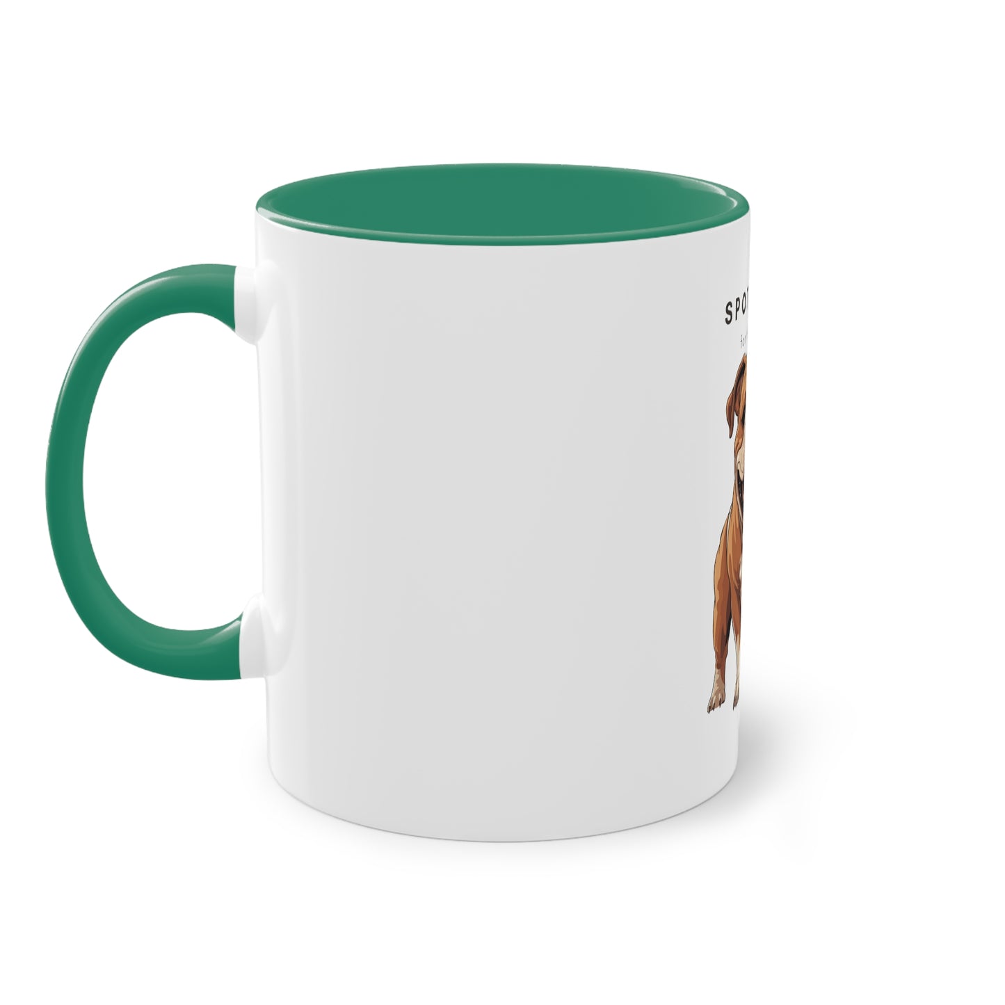 Spot Of Tea For The English Bulldog Two-Tone Coffee Mug, 325ml - White