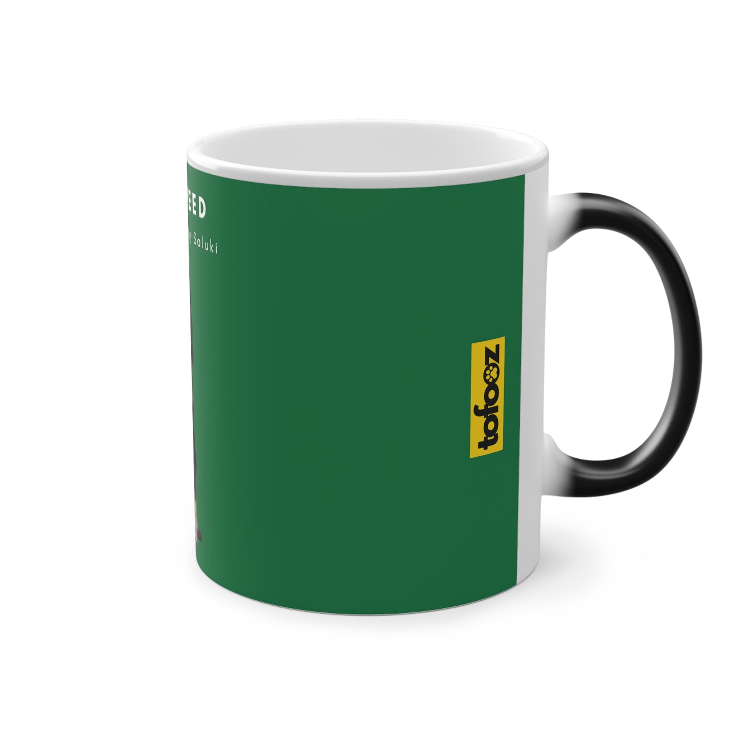 All I Need Is Coffee And My Saluki Magic Mug, 325ml - Green