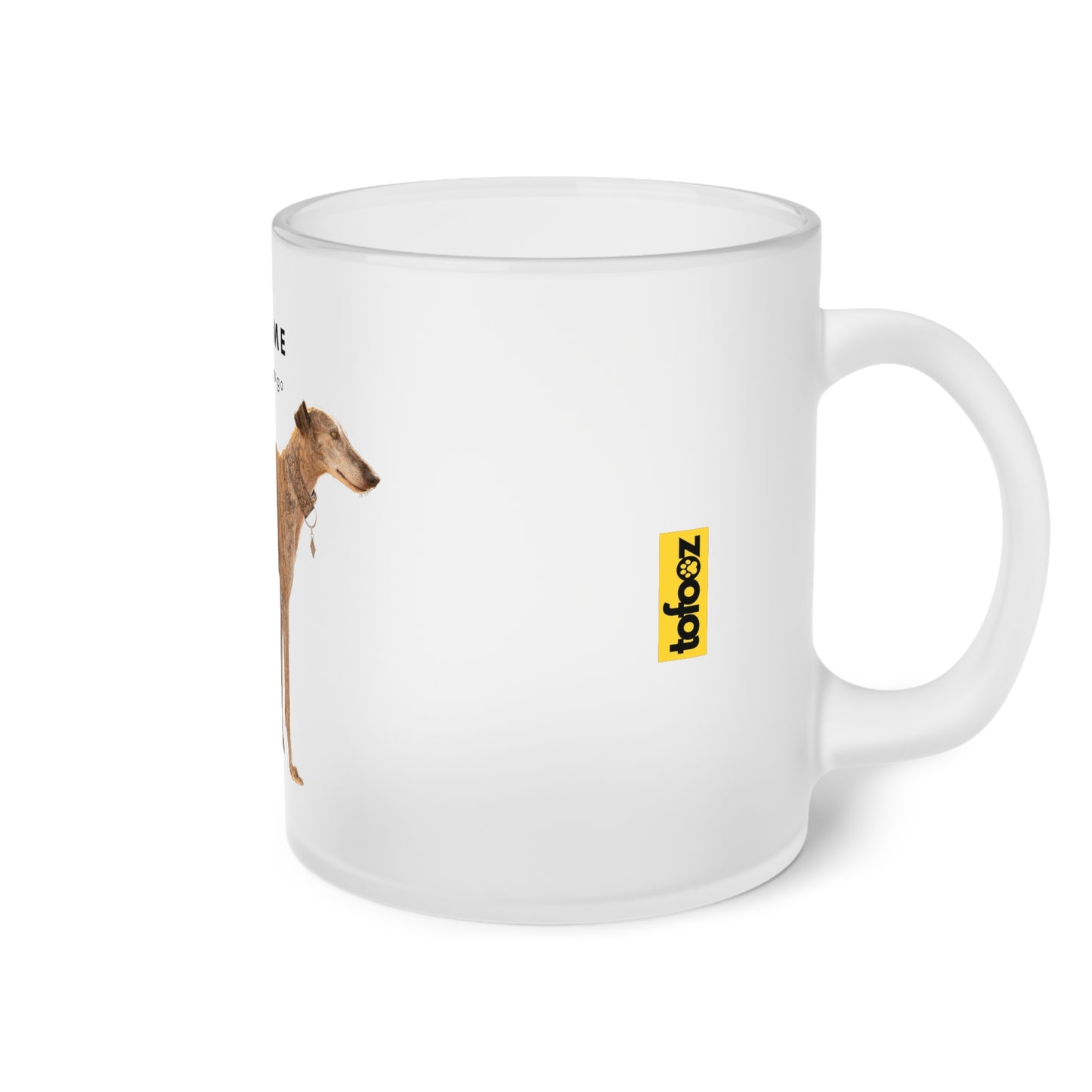 Just Me And My Galgo - Frosted Glass Mug, 325ml