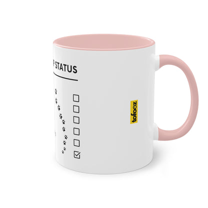 Relationship Status, I Have A Dog Two-Tone Coffee Mug, 325ml - White