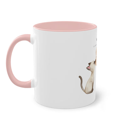 Home Is Where My Animals Are Two-Tone Coffee Mug, 325ml - White