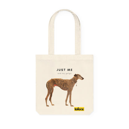 Just Me And My Galgo Woven Tote Bag