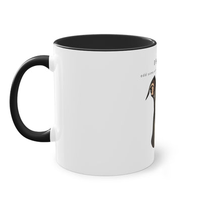 I Helped Add Glitter Italian Greyhound Graphic Two-Tone Coffee Mug, 325ml - White