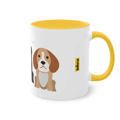 Yes My Children Look Like This Dogs Two-Tone Coffee Mug, 325ml - White