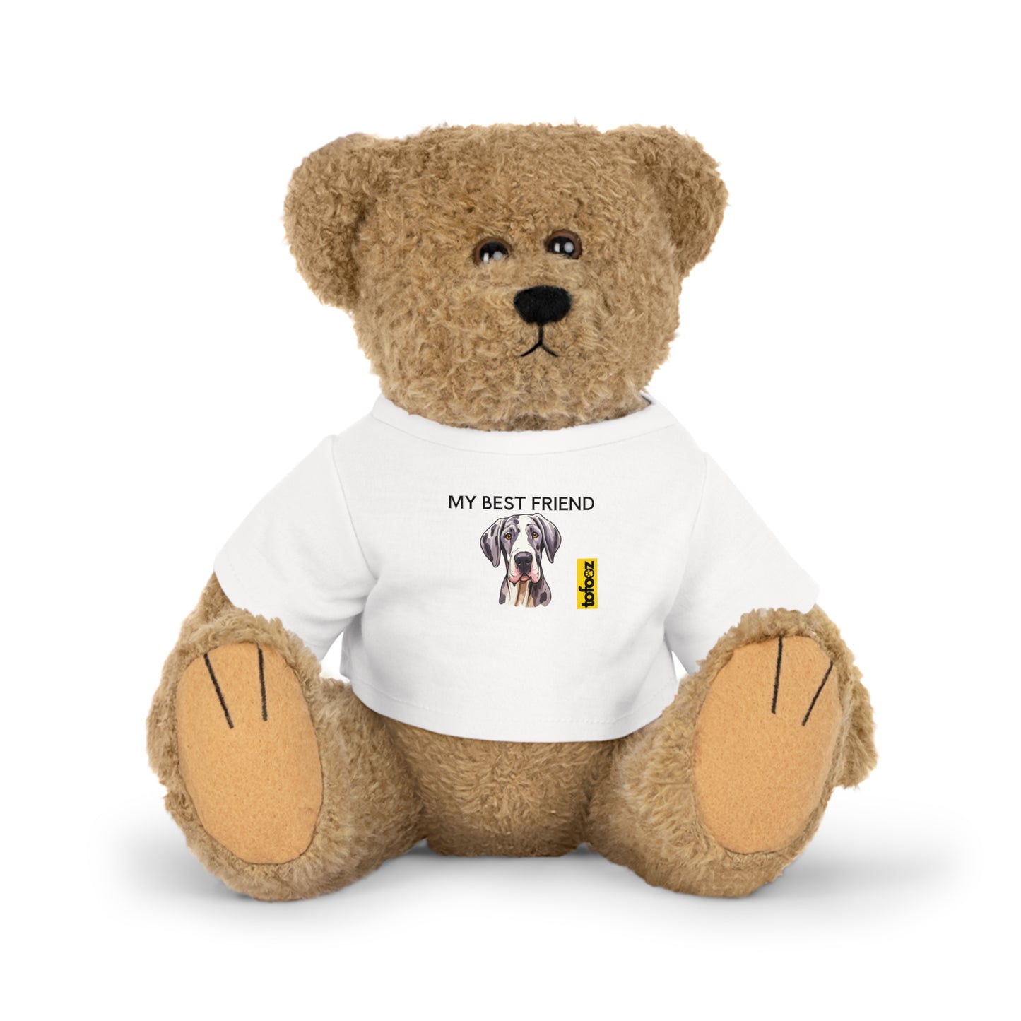 My Best Friend Great Dane Graphic - Plush Toy with T-Shirt