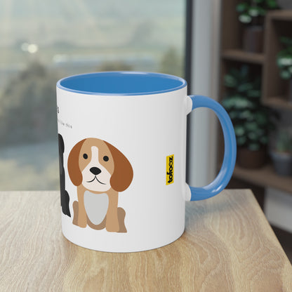 Yes My Children Look Like This Dogs Two-Tone Coffee Mug, 325ml - White