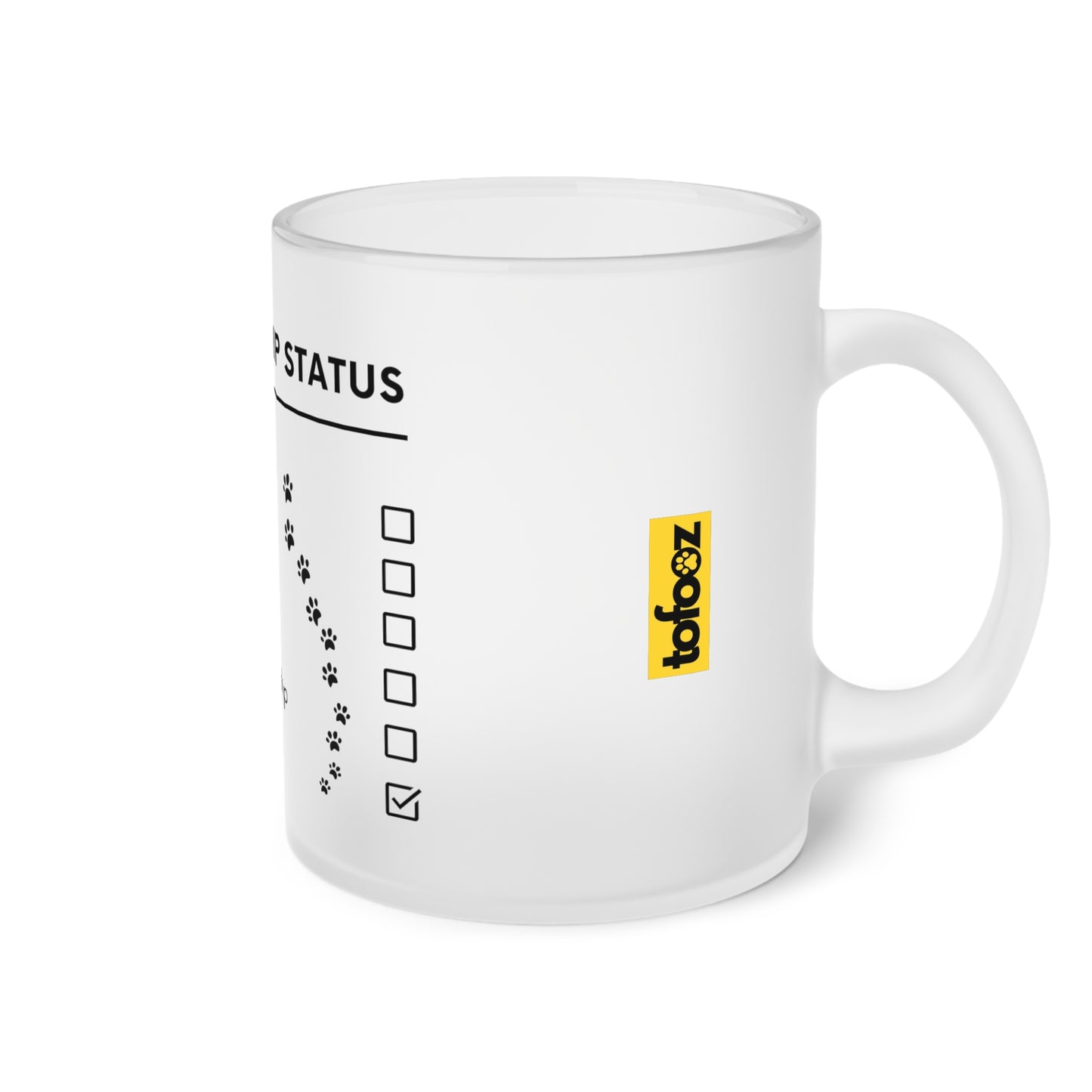 Relationship Status, I Have Dogs - Frosted Glass Mug, 325ml