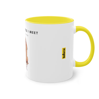 More People I Meet More I Love My Dog Two-Tone Coffee Mug, 325ml - White