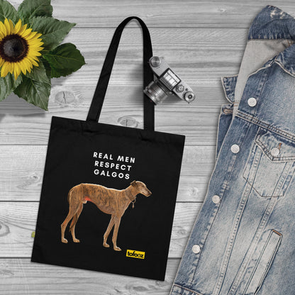 Real Men Respect Brindle Organic Cotton Tote Bag