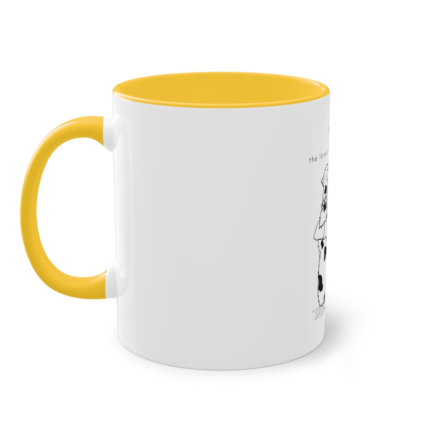 Yes Love Of My Life Dog Two-Tone Coffee Mug, 325ml - White