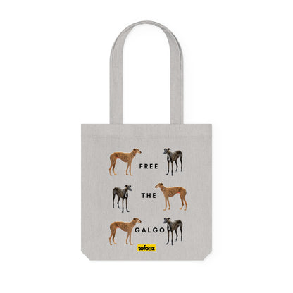 Free The Galgo Dual Print Woven Tote Bag