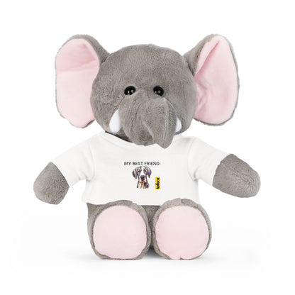 My Best Friend Great Dane Graphic - Plush Toy with T-Shirt