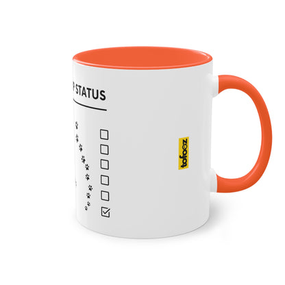 Relationship Status, I Have A Dog Two-Tone Coffee Mug, 325ml - White