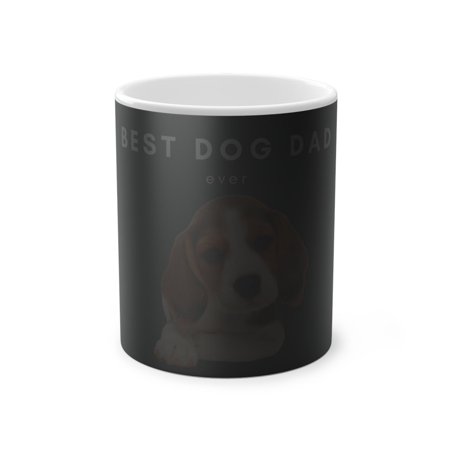 Best Dog Dad Beagle Magic Mug, 325ml - Grey