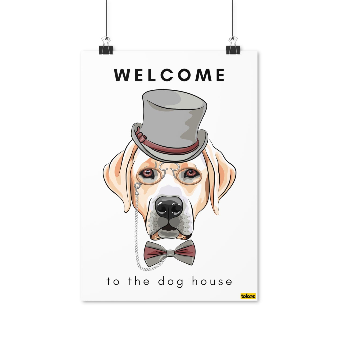 Welcome To The Dog House Golden Labrador Poster - Various Sizes