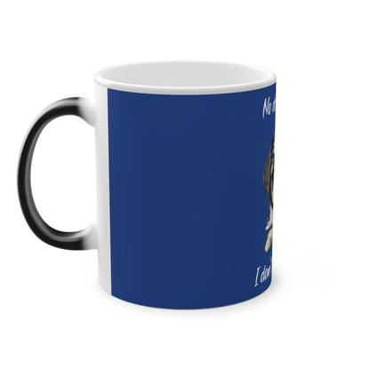 No Drama Please Shih Tzu Magic Mug, 325ml - Dark Blue