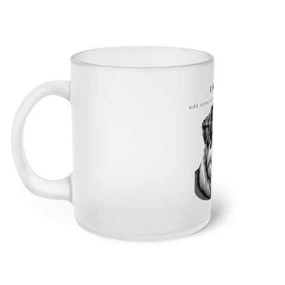 I Helped Add Glitter Smiling Aussie Graphic - Frosted Glass Mug, 325ml