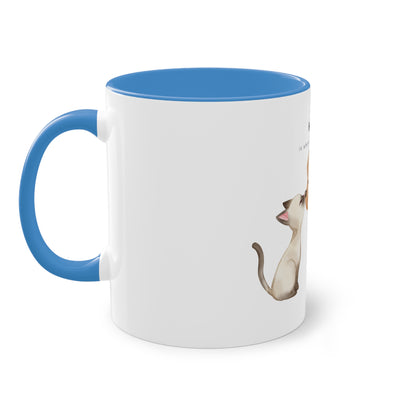 Home Is Where My Animals Are Two-Tone Coffee Mug, 325ml - White