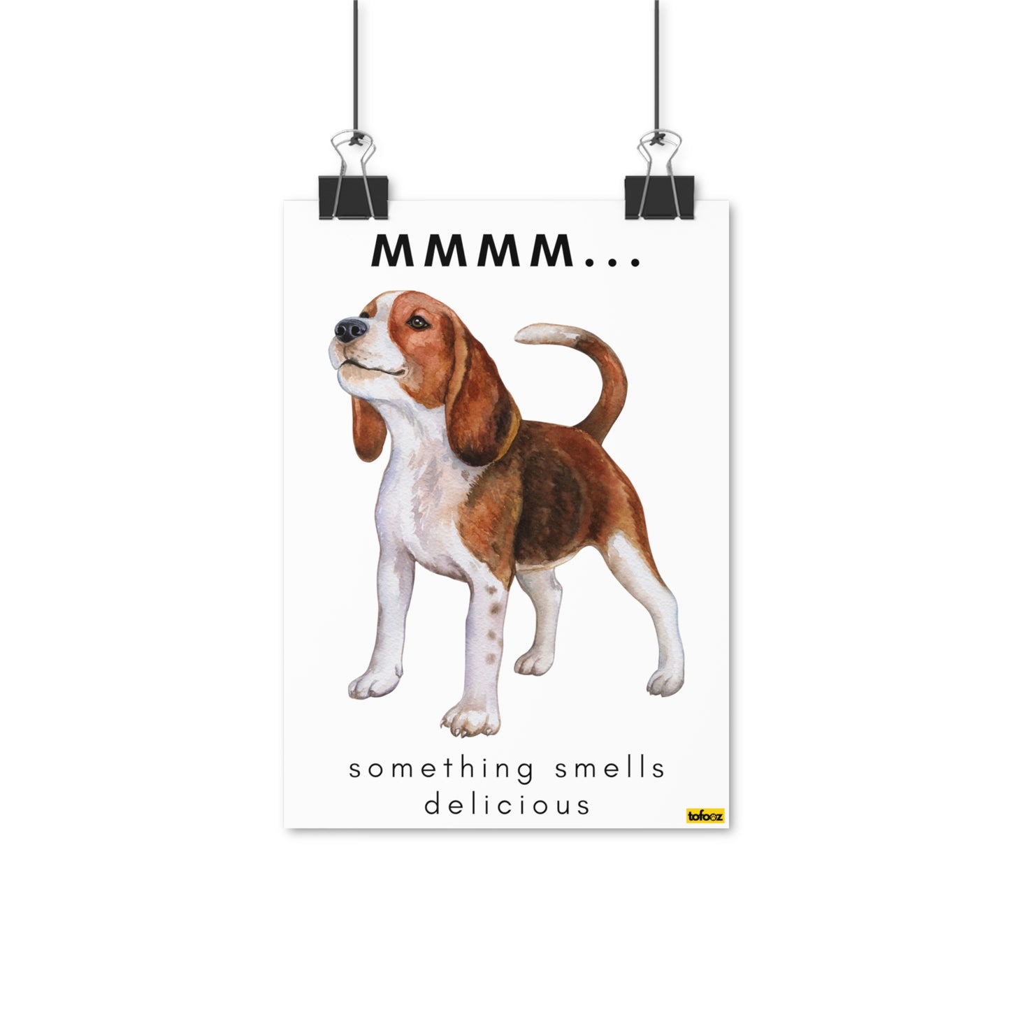 Mmm Delicious Beagle Poster - Various Sizes