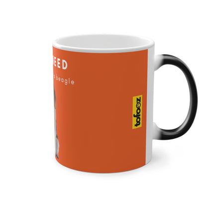 All I Need Is Coffee And A Beagle Magic Mug, 325ml - Orange