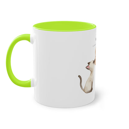 Home Is Where My Animals Are Two-Tone Coffee Mug, 325ml - White