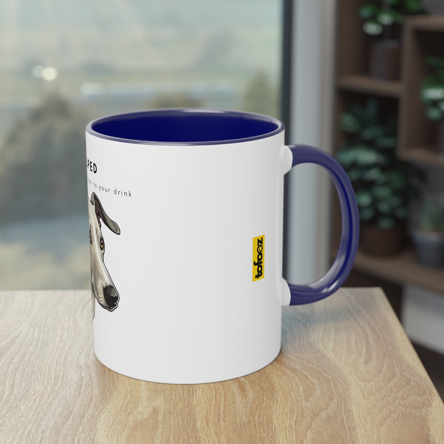 I Helped Add Glitter Italian Greyhound Graphic Two-Tone Coffee Mug, 325ml - White