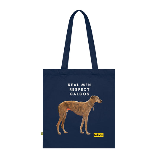 Real Men Respect Brindle Organic Cotton Tote Bag