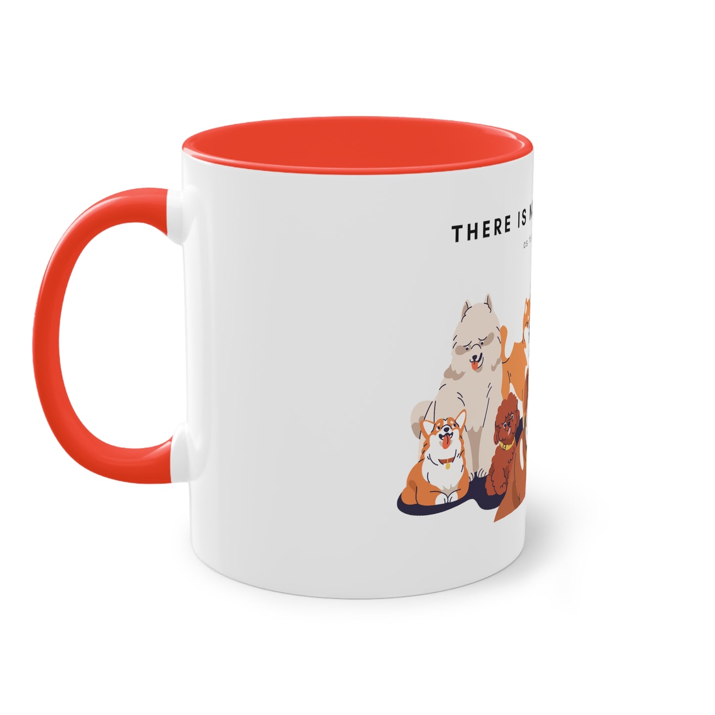 No Such Thing As Too Many Dogs Two-Tone Coffee Mug, 325ml - White