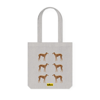 Galgo Brindle Print Woven Tote Bag