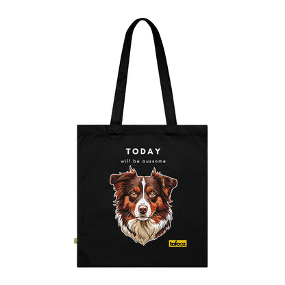 Today Will Be Aussome Red Tri Aussie - Organic Cotton Tote Bag