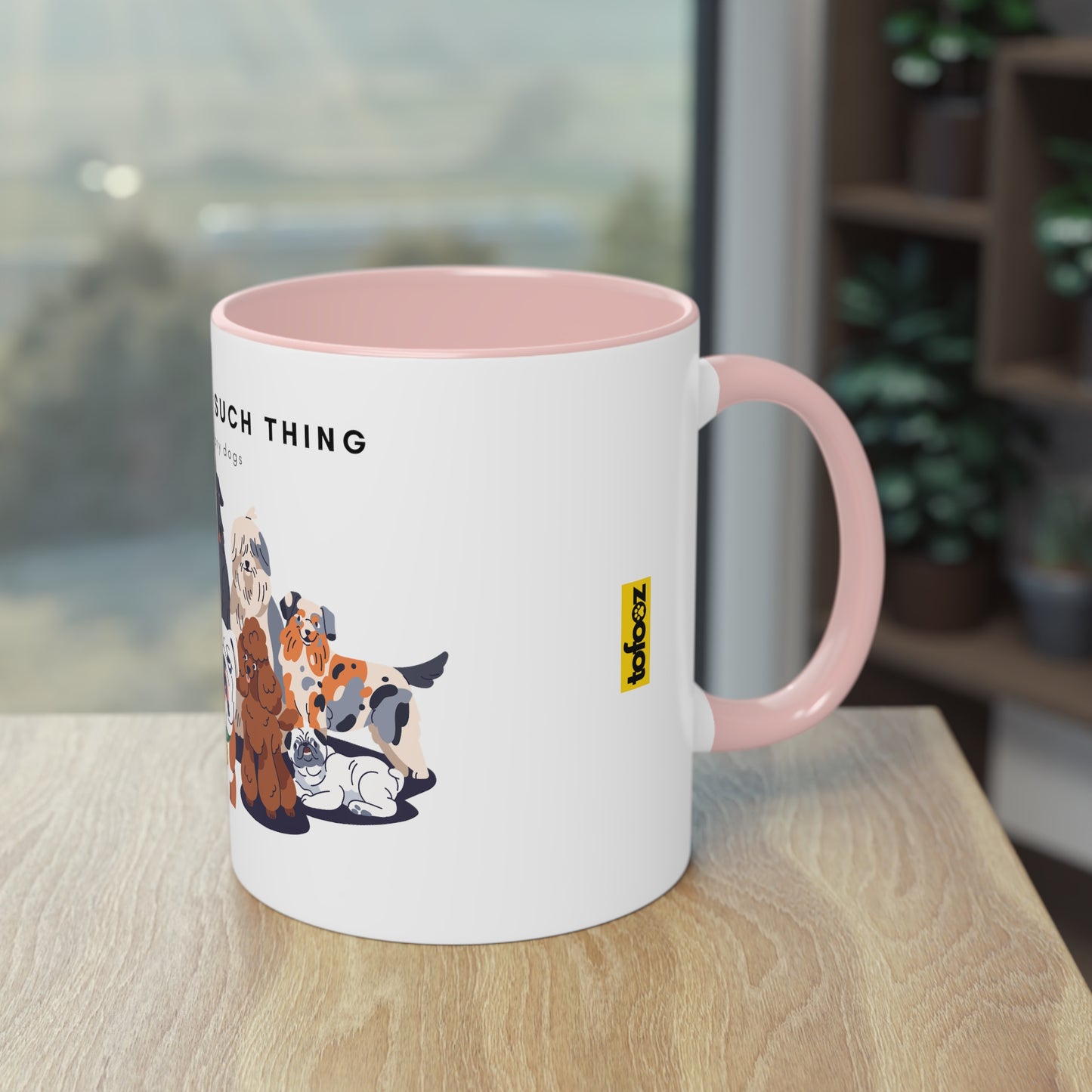 No Such Thing As Too Many Dogs Two-Tone Coffee Mug, 325ml - White