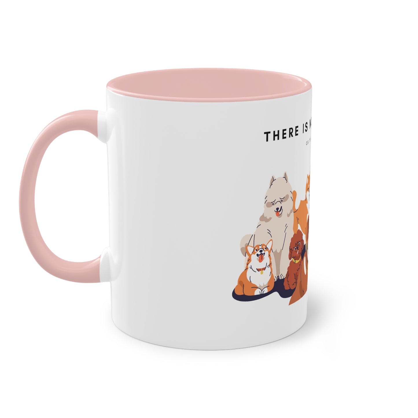 No Such Thing As Too Many Dogs Two-Tone Coffee Mug, 325ml - White