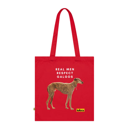 Real Men Respect Brindle Organic Cotton Tote Bag