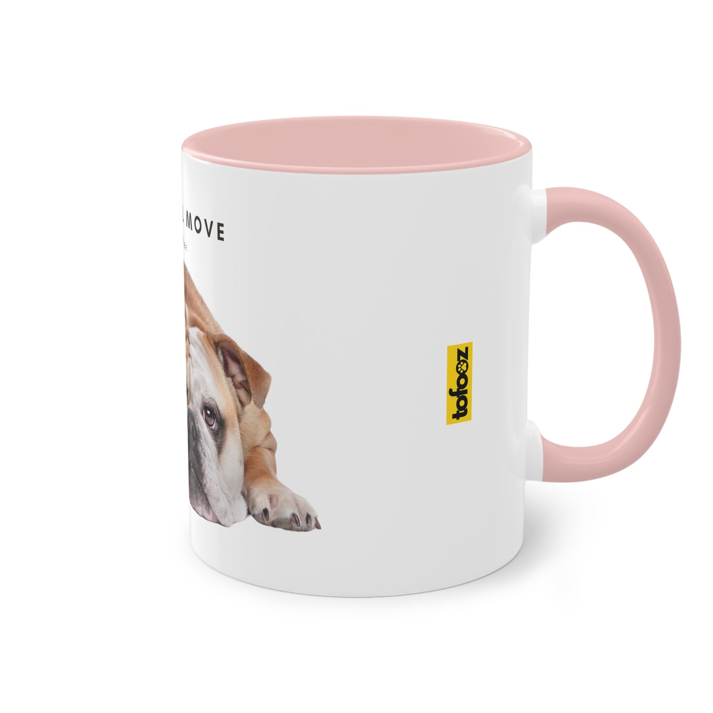 Maybe After Coffee Bulldog Two-Tone Coffee Mug, 325ml - White