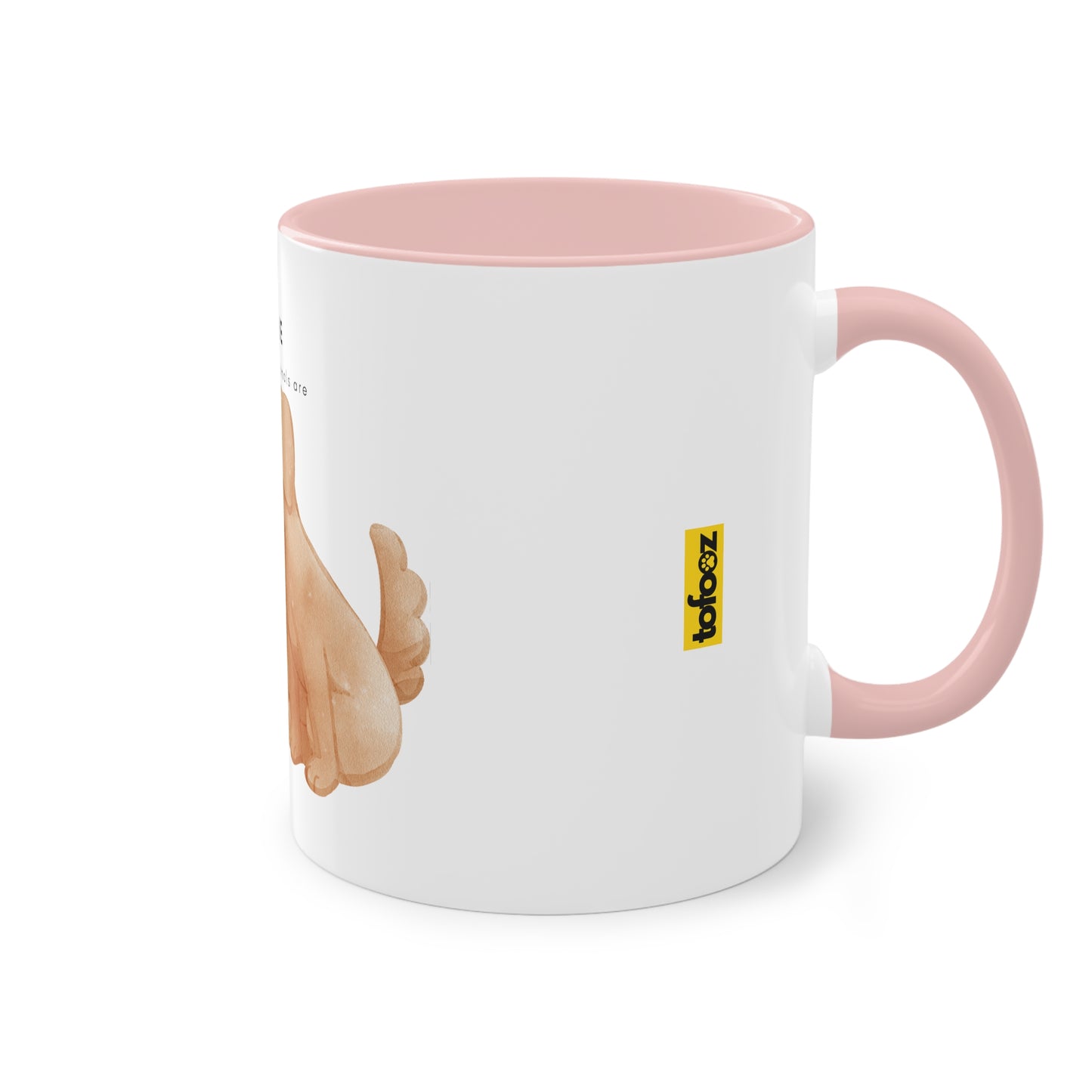 Home Is Where My Animals Are Two-Tone Coffee Mug, 325ml - White