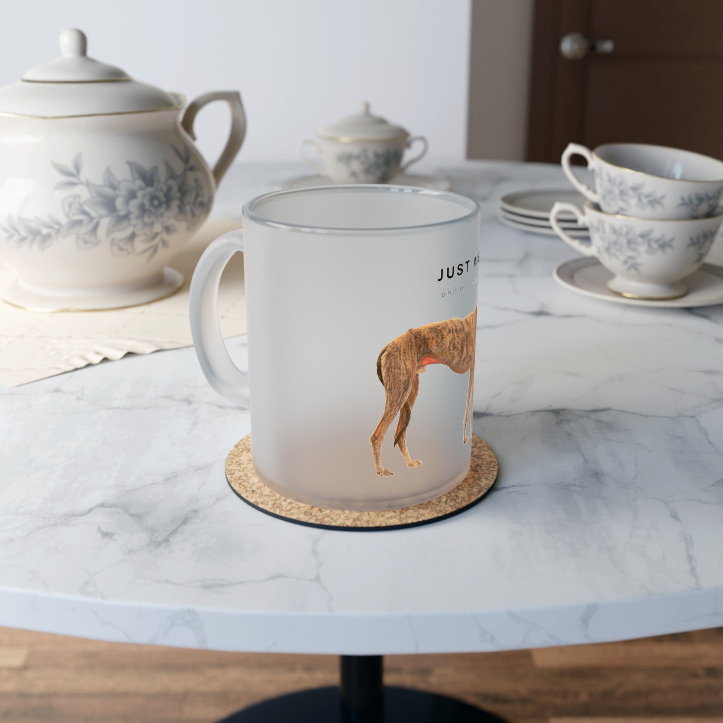 Just Me And My Galgo - Frosted Glass Mug, 325ml