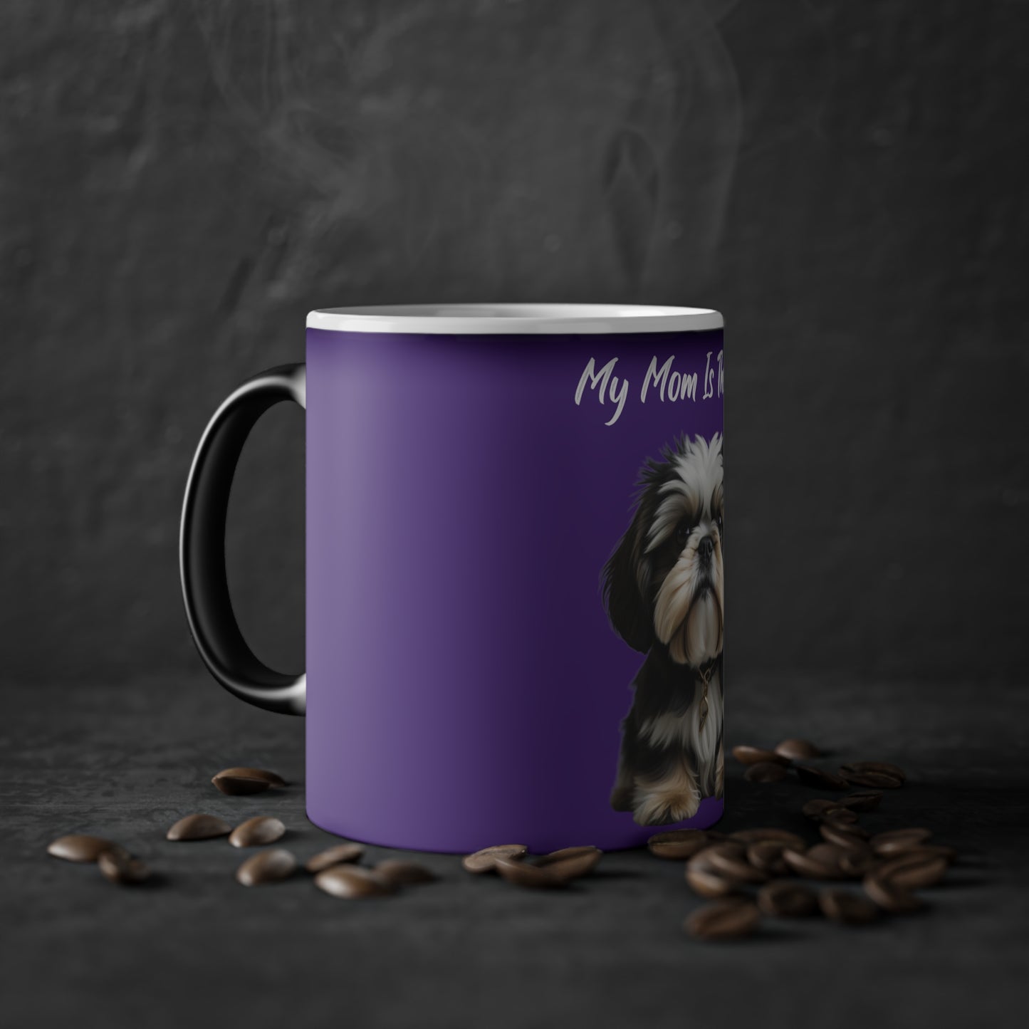 My Mom Is The Shih Shih Tzu Magic Mug, 325ml - Purple