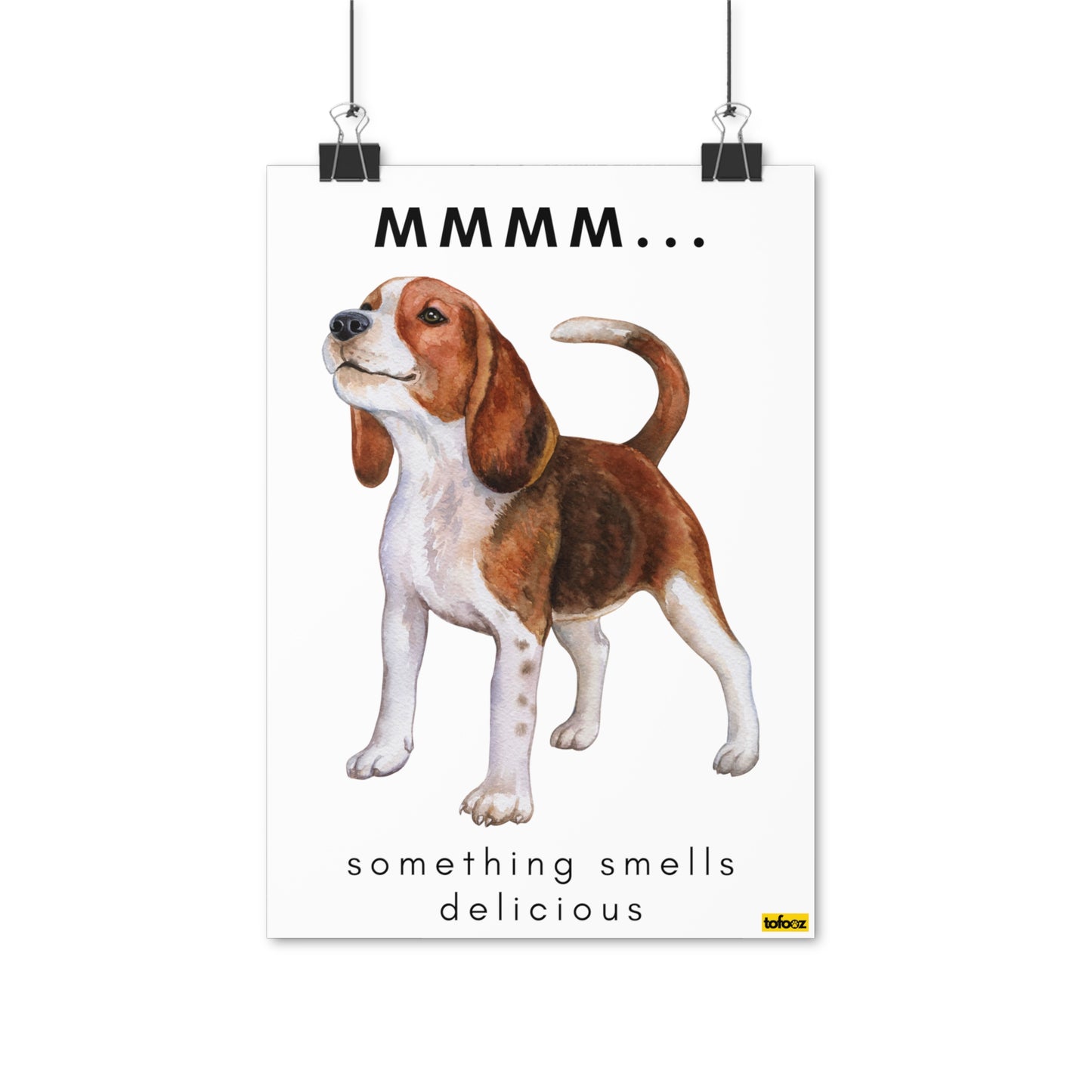 Mmm Delicious Beagle Poster - Various Sizes