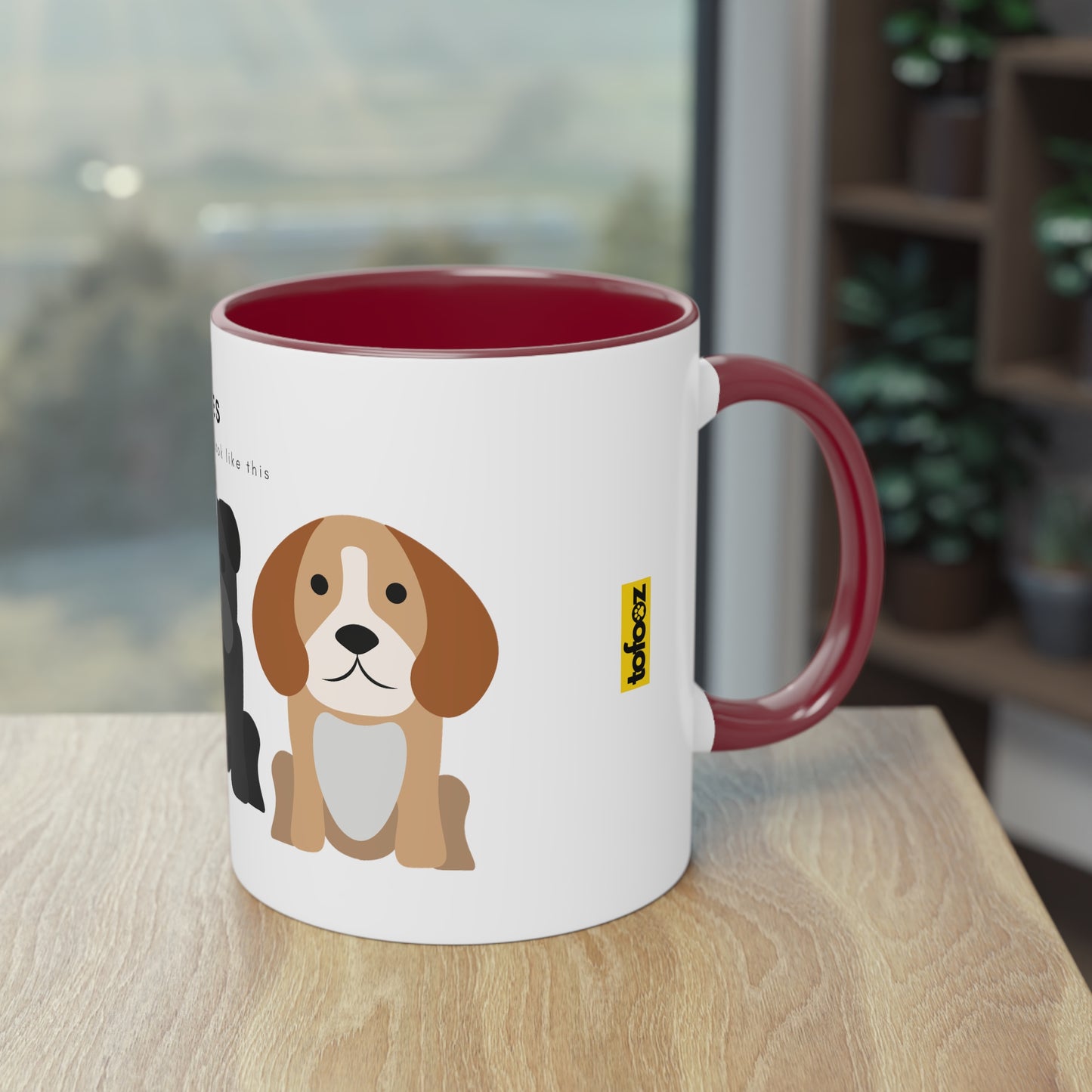 Yes My Children Look Like This Dogs Two-Tone Coffee Mug, 325ml - White