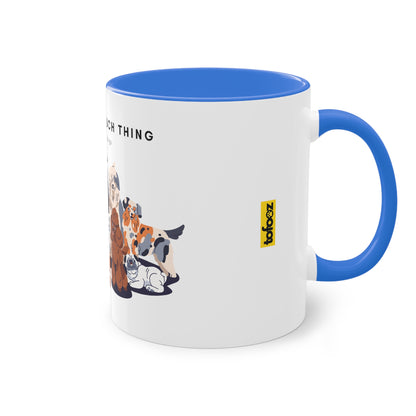 No Such Thing As Too Many Dogs Two-Tone Coffee Mug, 325ml - White