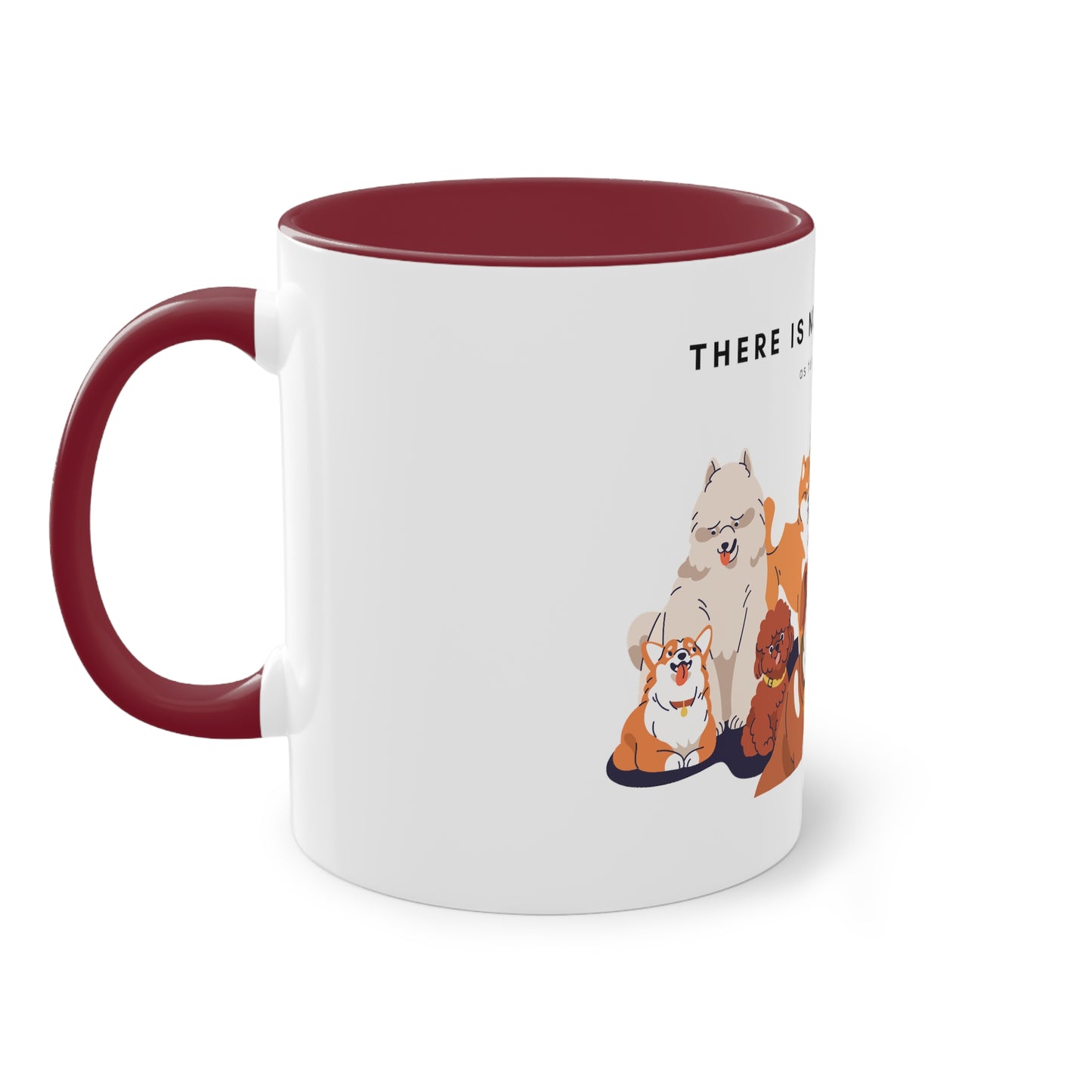 No Such Thing As Too Many Dogs Two-Tone Coffee Mug, 325ml - White