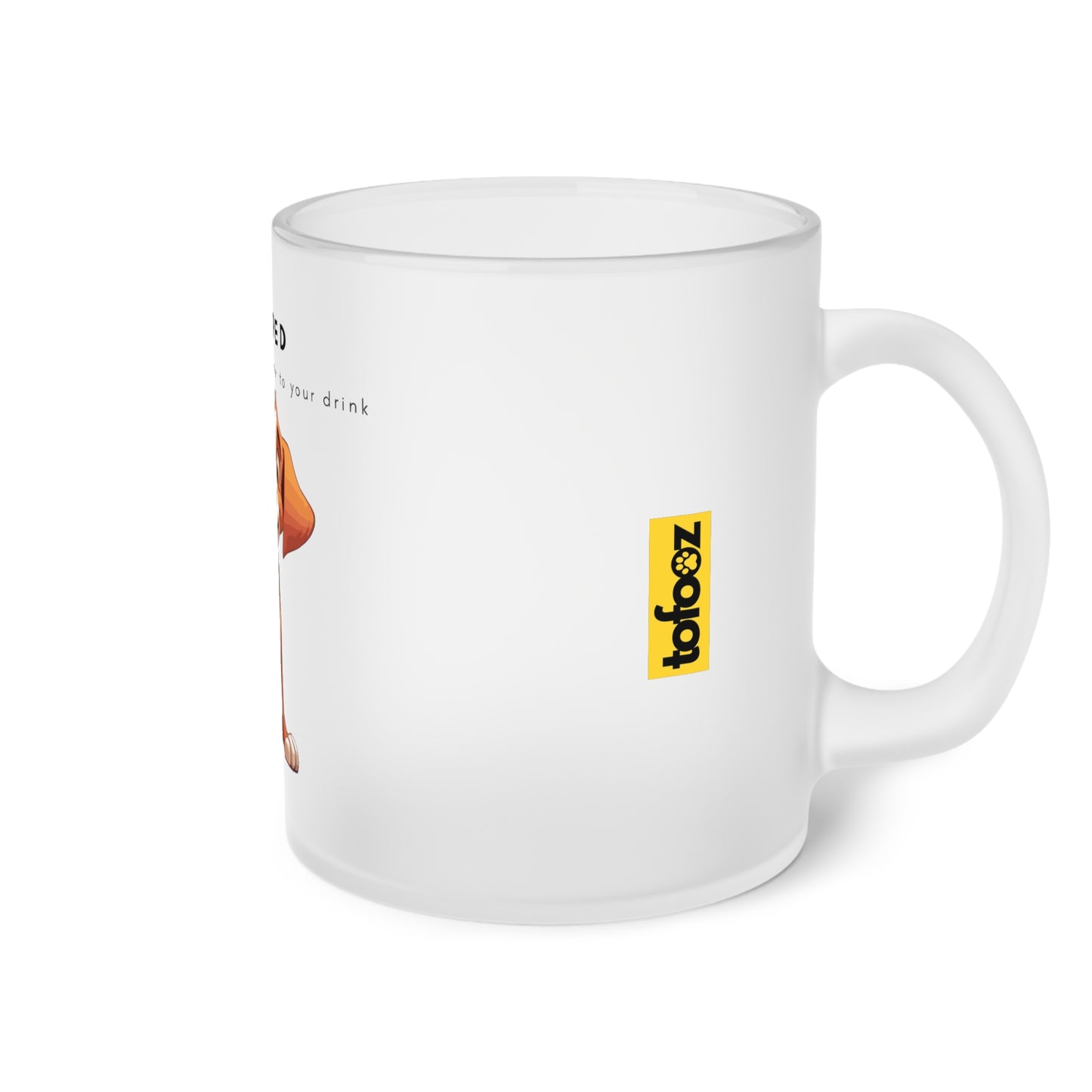 I Helped Add Glitter General - Frosted Glass Mug, 325ml