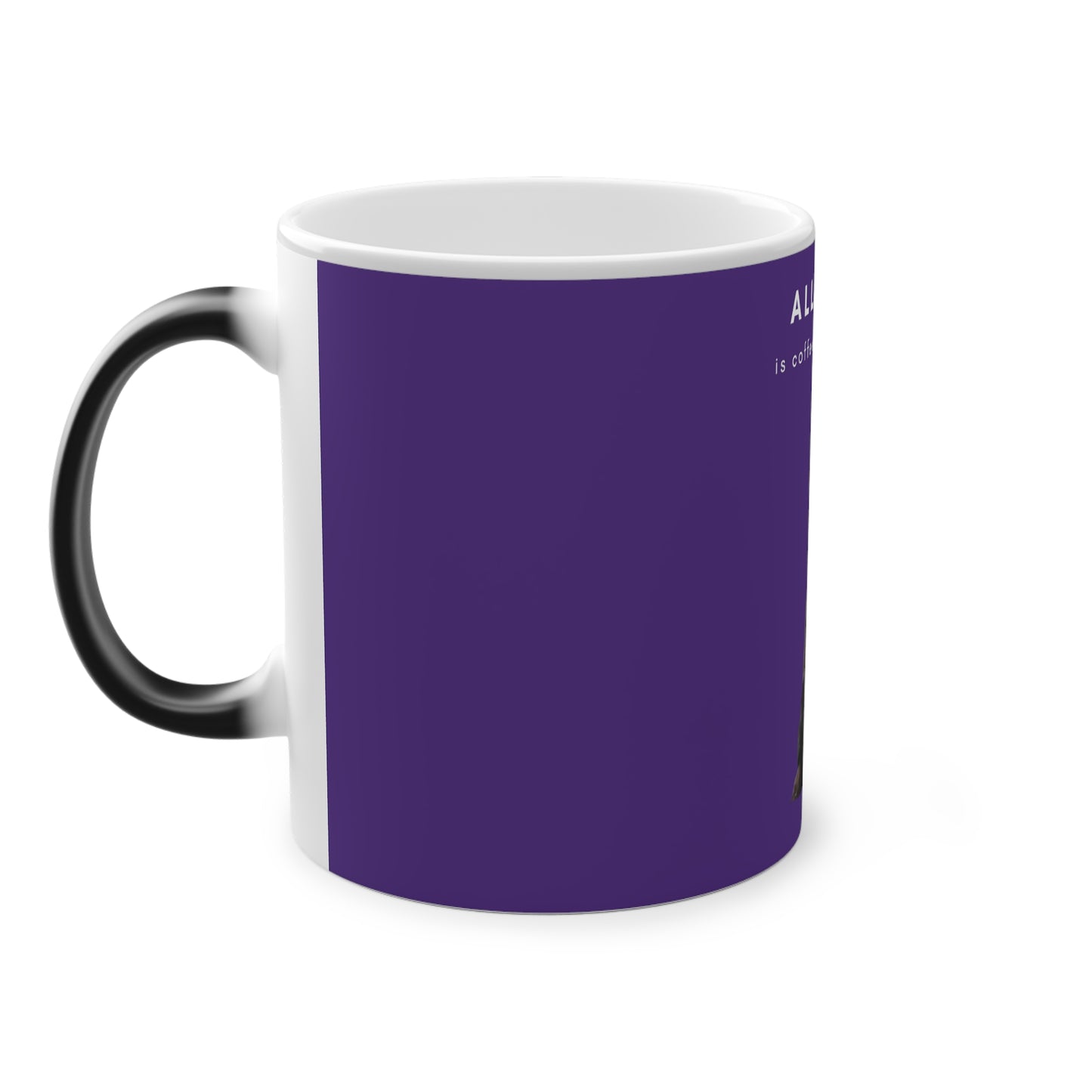 All I Need Is Coffee And My Saluki Magic Mug, 325ml - Purple